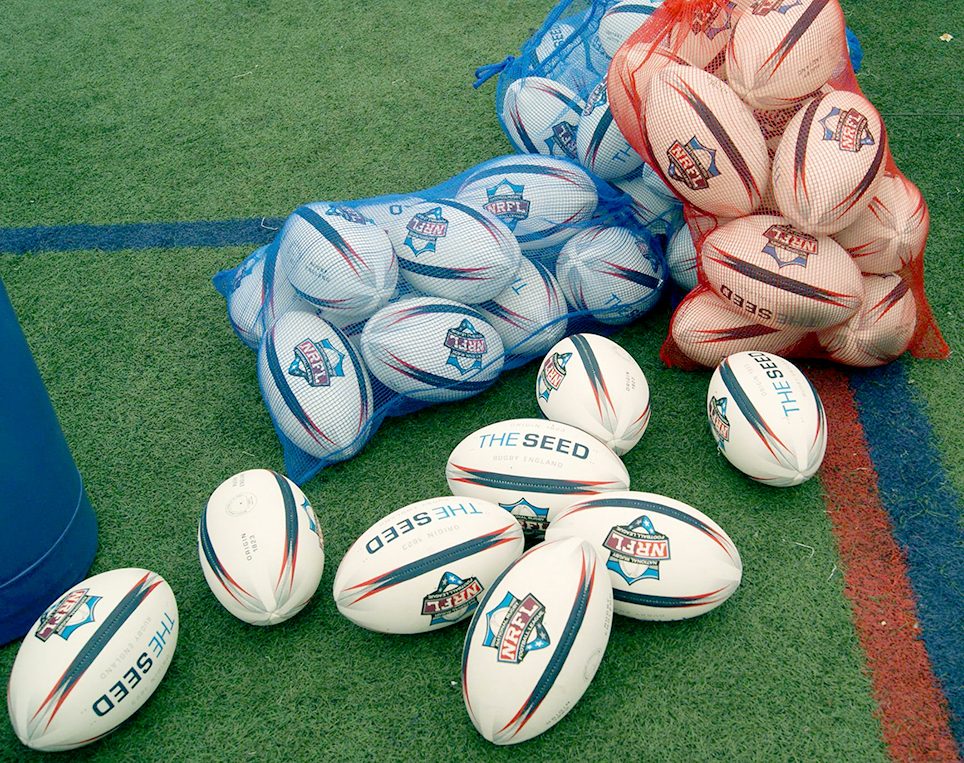 NRFL match balls on the pitch